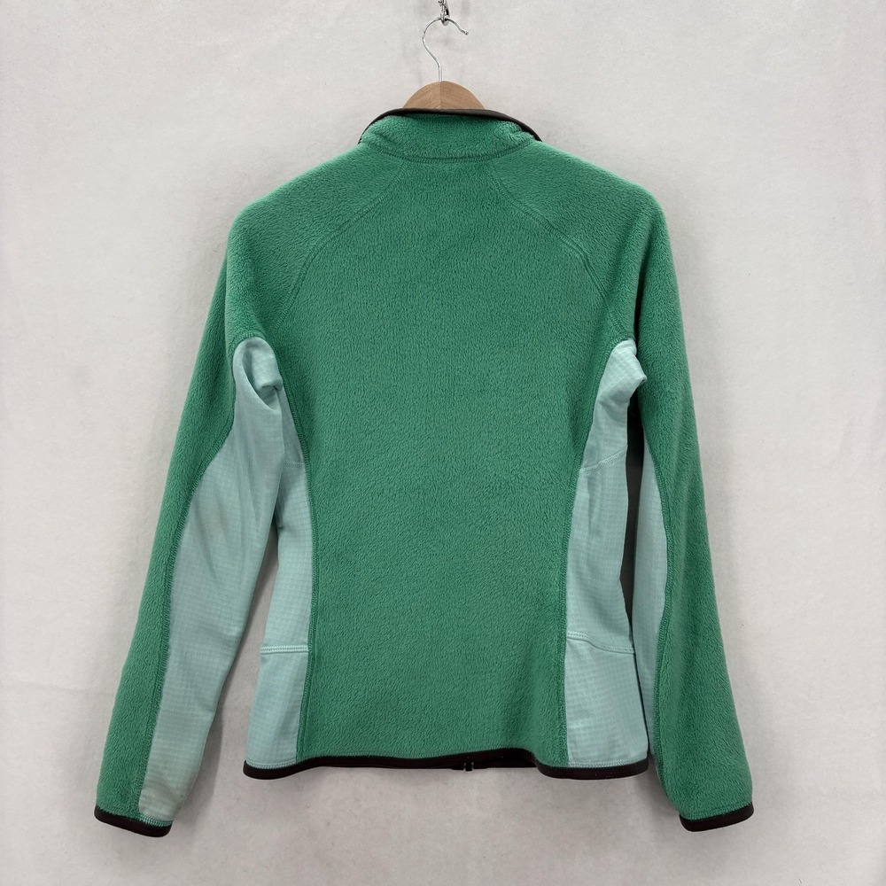 Patagonia R2 Fleece Jacket Womens Small Green Polartec Thermal Pro Full Zip - Picture 16 of 16